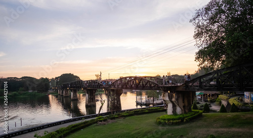 Kanchanaburi, Thailand-May 26, 2018, The Bridge of the River Kwai, Kanchanaburi, Thailand. © Wuttisit