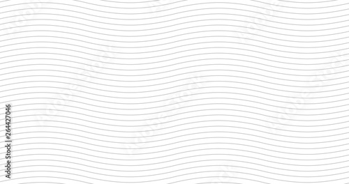 Geometric grey waves seamless pattern. Light collection. Abstract wave textured background design. Vector illustration for minimalistic design. Modern elegant wallpaper. 4K format.