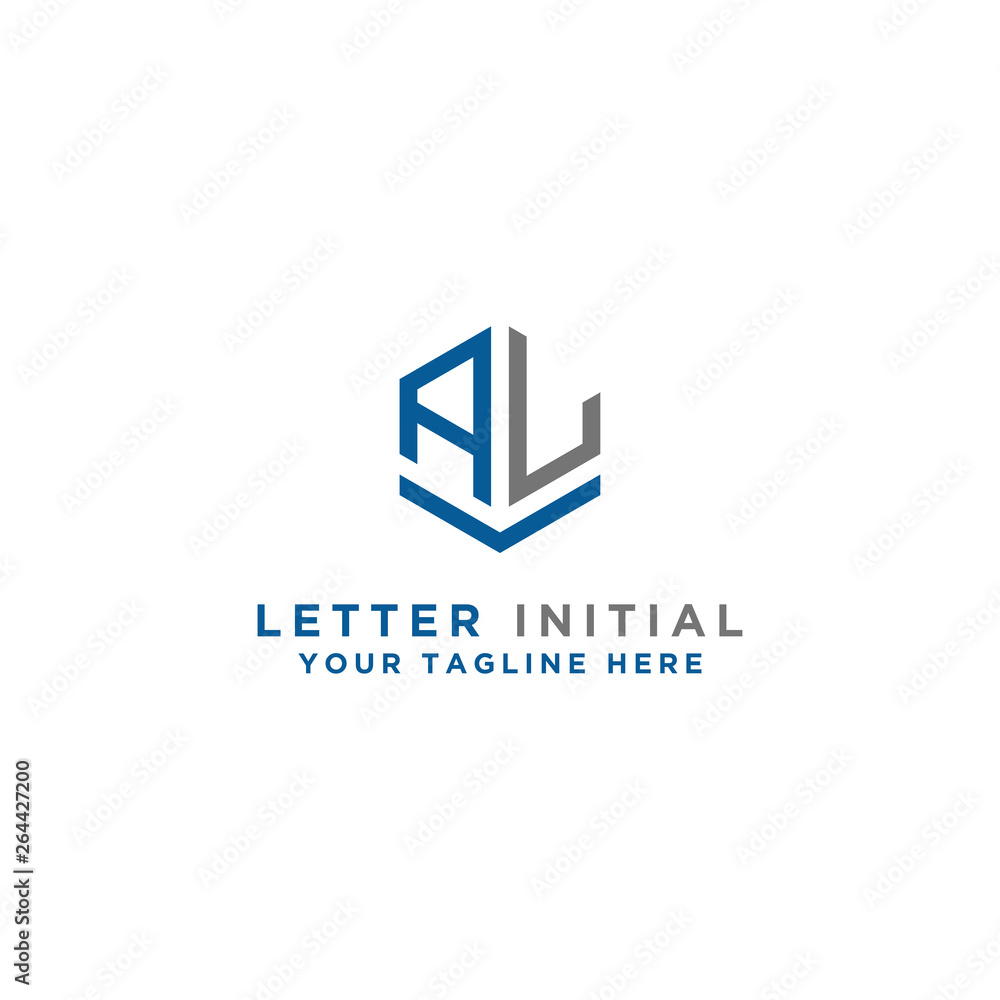 AL letters Initial icon / Monogram.- Vector inspiration logo design - Vector AL letters Initial icon / Monogram.- Vector inspiration logo design - Vector