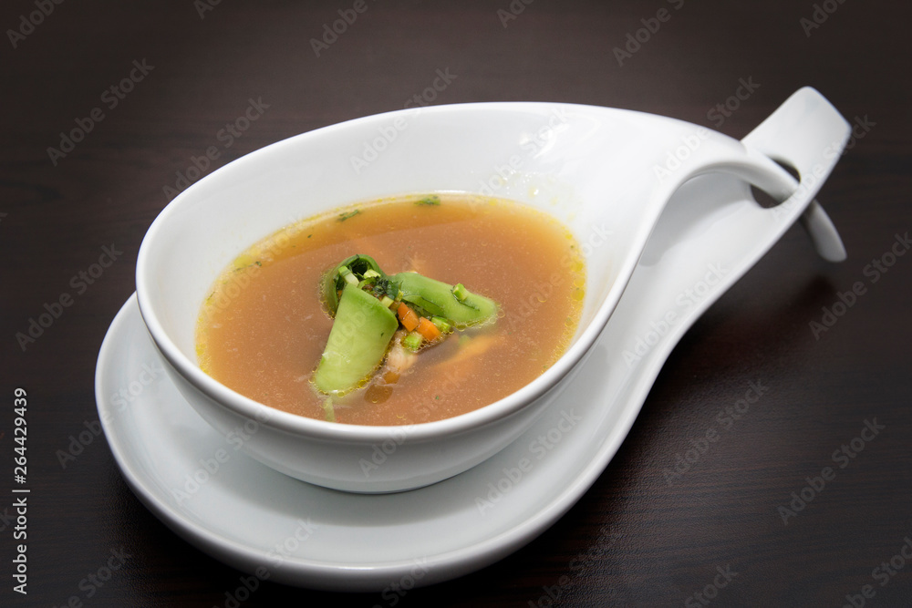 gourmet vegetable soup in a beautiful dish gourmet vegetable soup in a beautiful dish