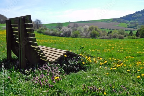 Bild auf Leinwand Eifellandschaft im Frühling