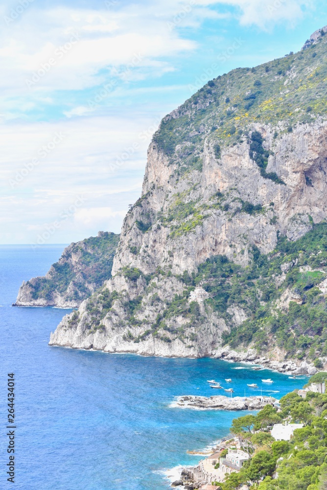 Rocky Coast Landscape of Capri Island