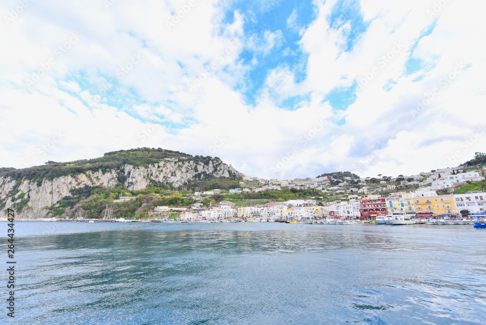Fototapeta premium Beautiful View of Marina Grande on Capri Island