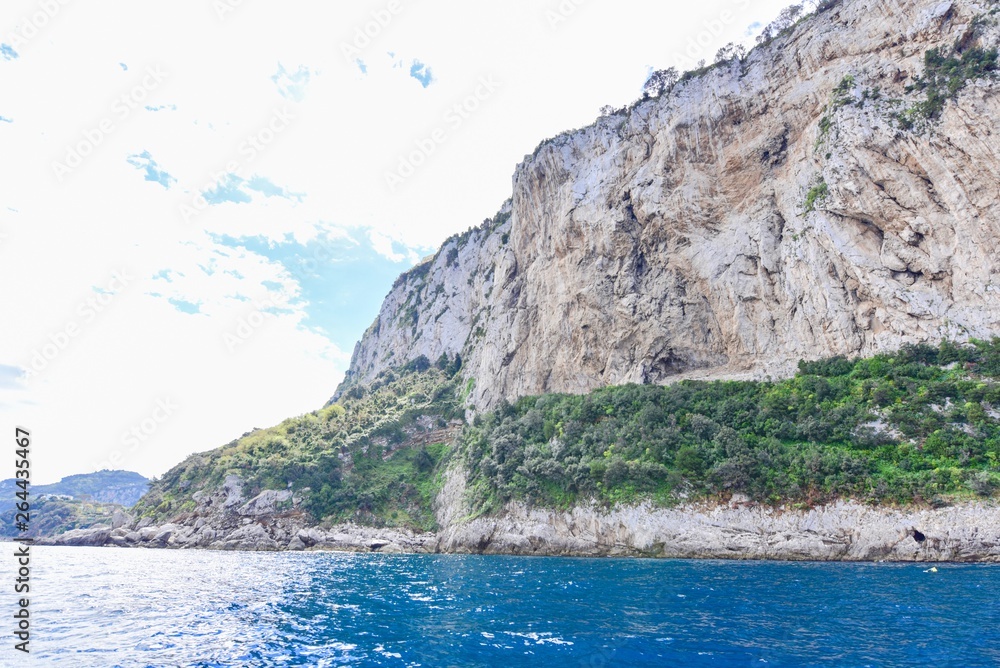 Fototapeta premium View of Rocky Cliffs on Capri Island
