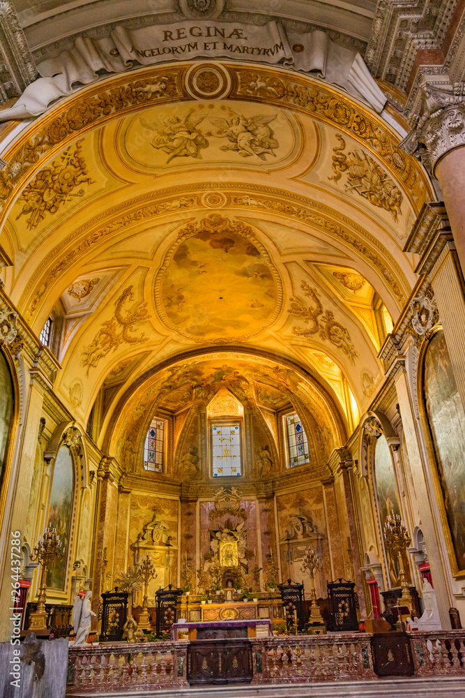 Golden Altar Basilica Saint Mary Angels and Martyrs Rome Italy