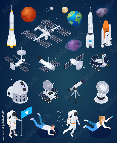 Space Exploration Isometric Set