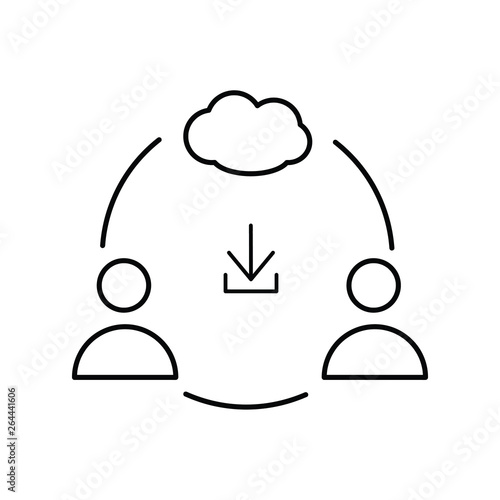 people interact through the cloud 