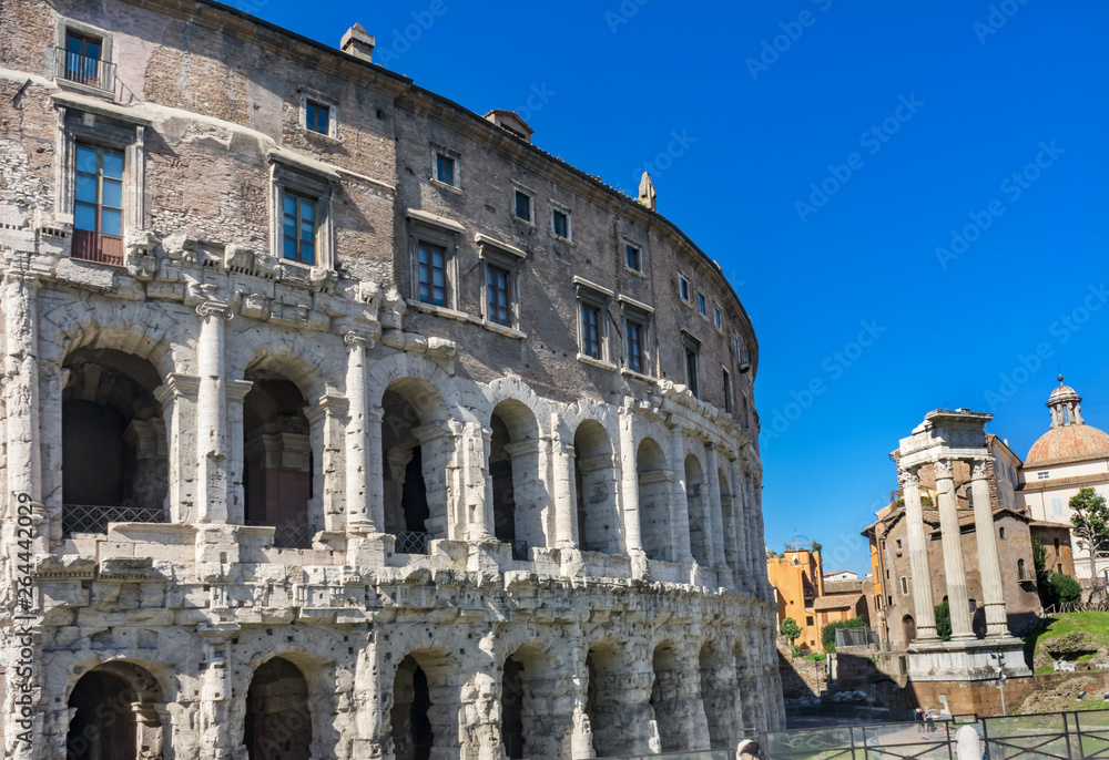Ancient Theater of Marcellus Roman Forum Rome Italy