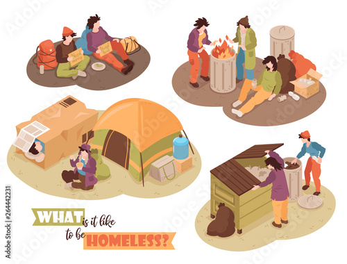 Isometric Homeless Design Concept
