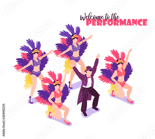 Performance Circus Isometric Background