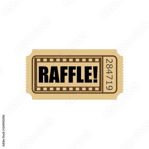 Fotografie Raffle Ticket Word Enter Contest