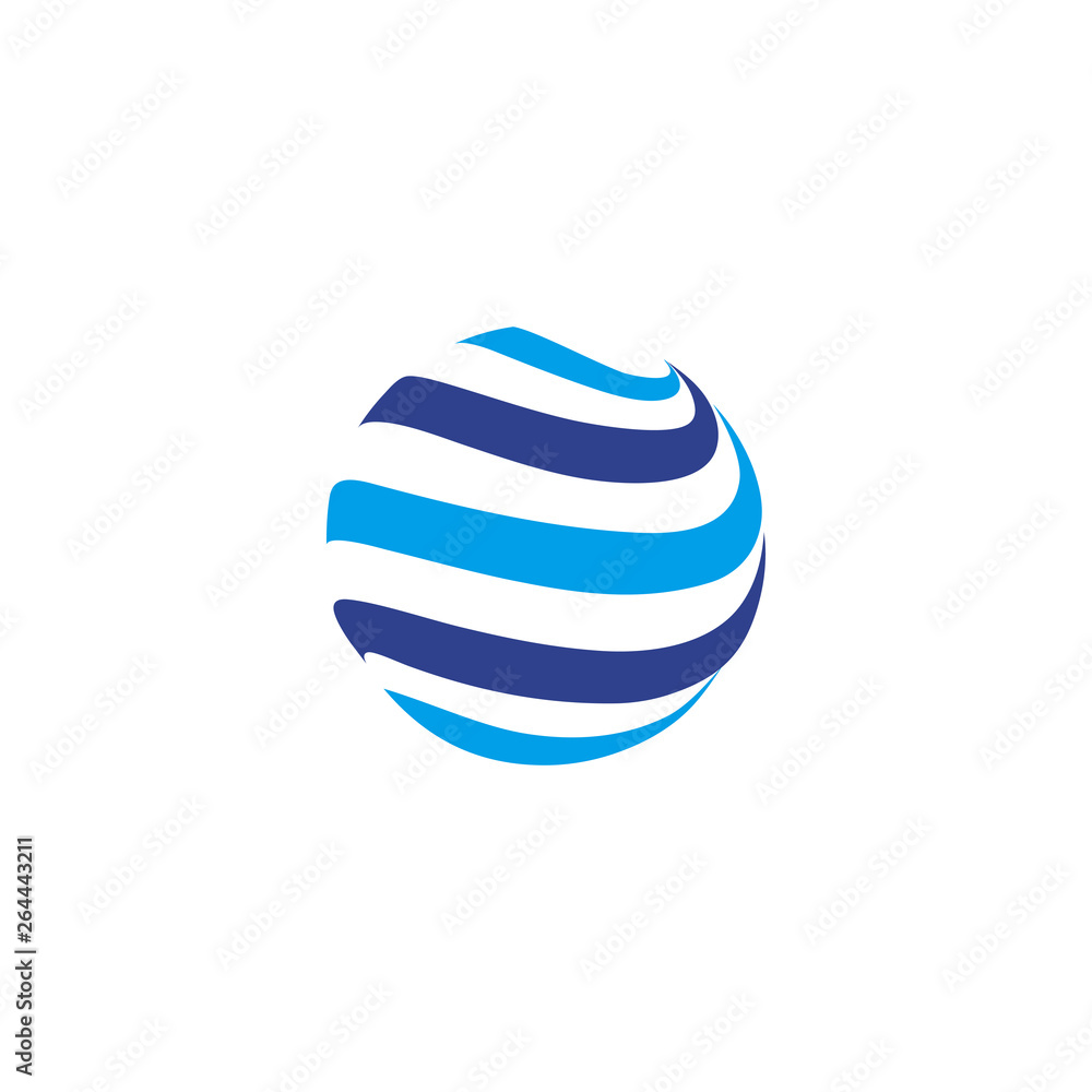 Wave icon logo design vector template Wave icon logo design vector template