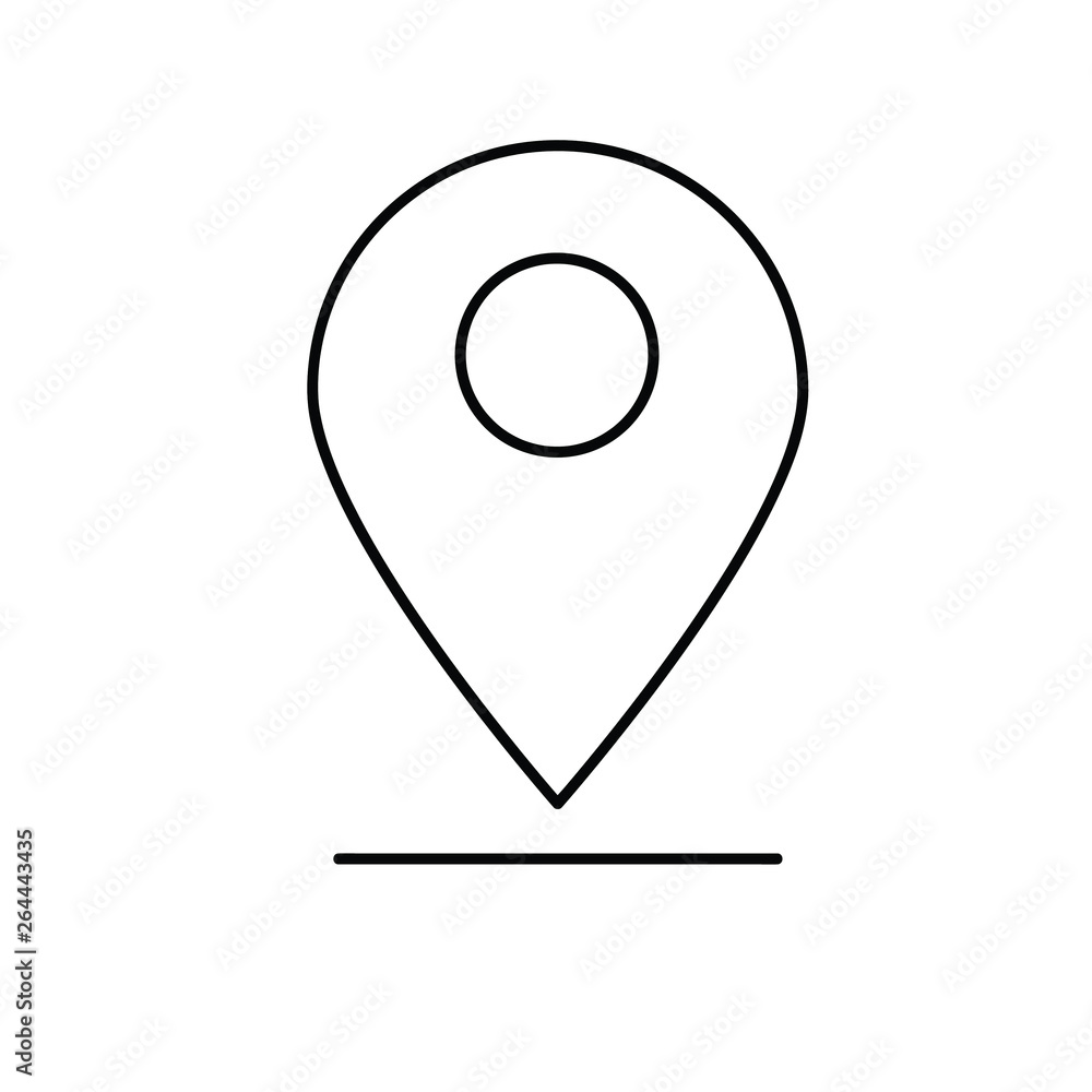 pin icon vector pin icon vector