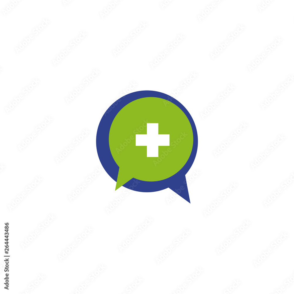 Fototapeta premium Medical and health care logo design vector template