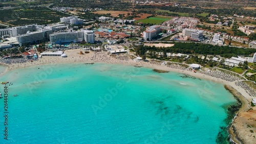 Wallpaper Mural Aerial view of beautiful Nissi beach in Ayia Napa Torontodigital.ca