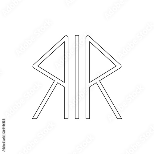 religion symbol, Nordic paganism outline icon. Element of religion symbol illustration. Signs and symbols icon can be used for web, logo, mobile app, UI, UX