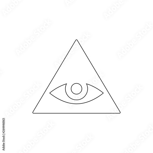religion symbol, Caodaism outline icon. Element of religion symbol illustration. Signs and symbols icon can be used for web, logo, mobile app, UI, UX