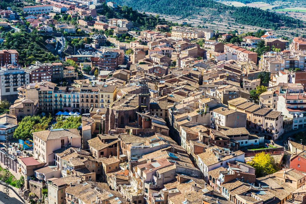 Fototapeta premium Overview of Cardona in Catalonia, Spain