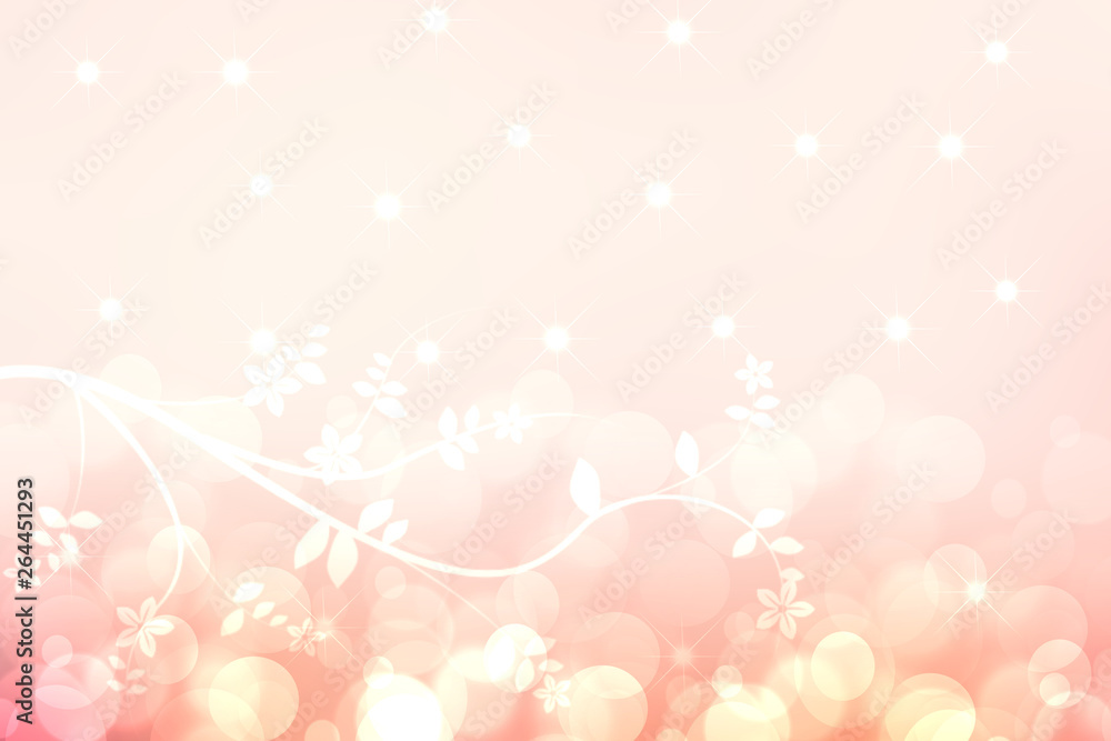 Festive pink white bright abstract Bokeh background texture on pastel color tone gradient with abstract flowers, blossoms and stars. Beautiful backdrop with space. Festive pink white bright abstract Bokeh background texture on pastel color tone gradient with abstract flowers, blossoms and stars. Beautiful backdrop with space.