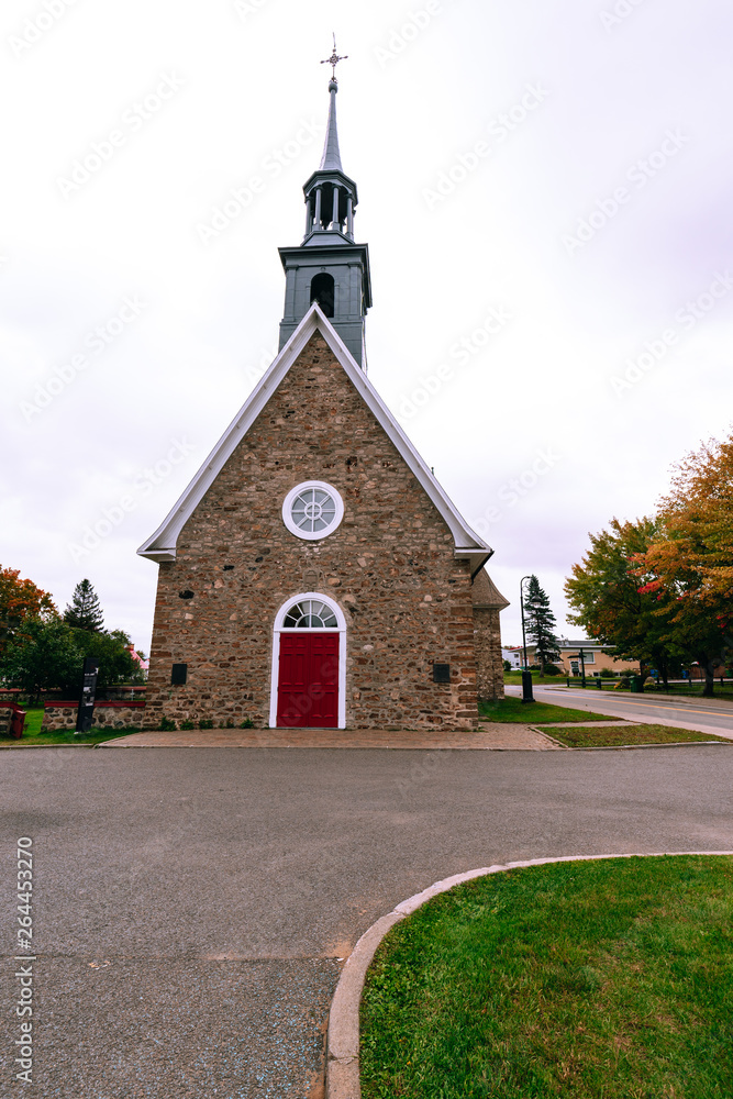Old church on the Orlean island in Quebec, Canada.