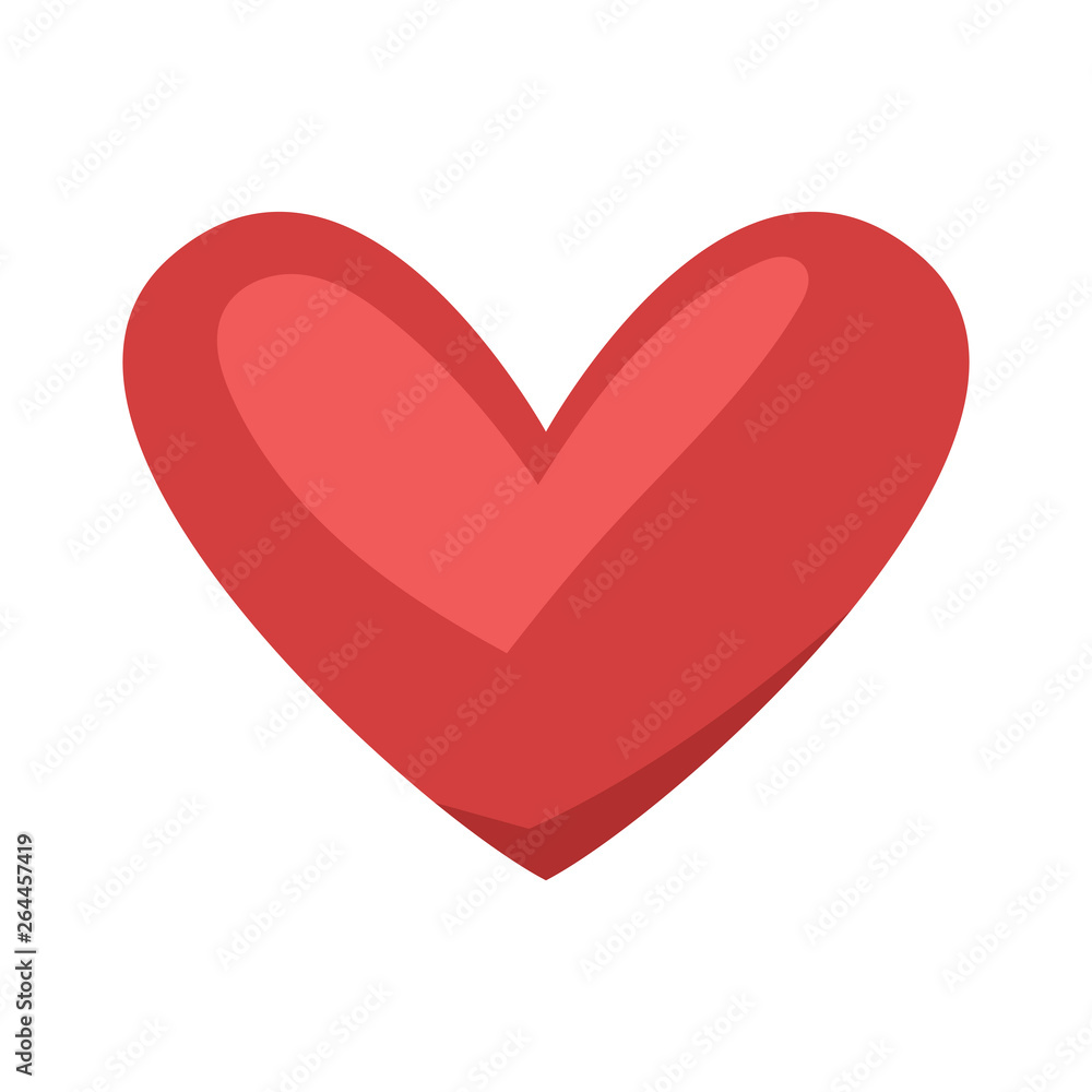 Heart illustration icon in flat style. Symbol of love. Heart illustration icon in flat style. Symbol of love.