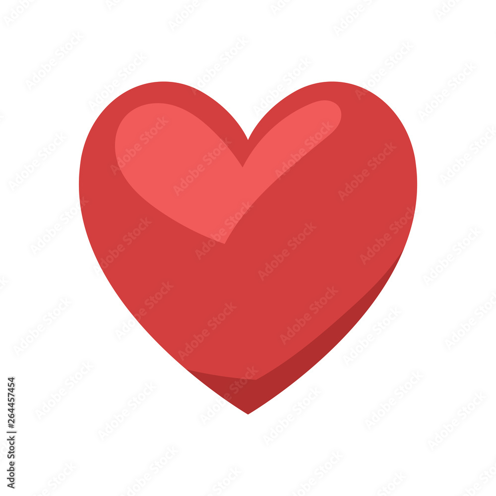 Heart illustration icon in flat style. Symbol of love. Heart illustration icon in flat style. Symbol of love.