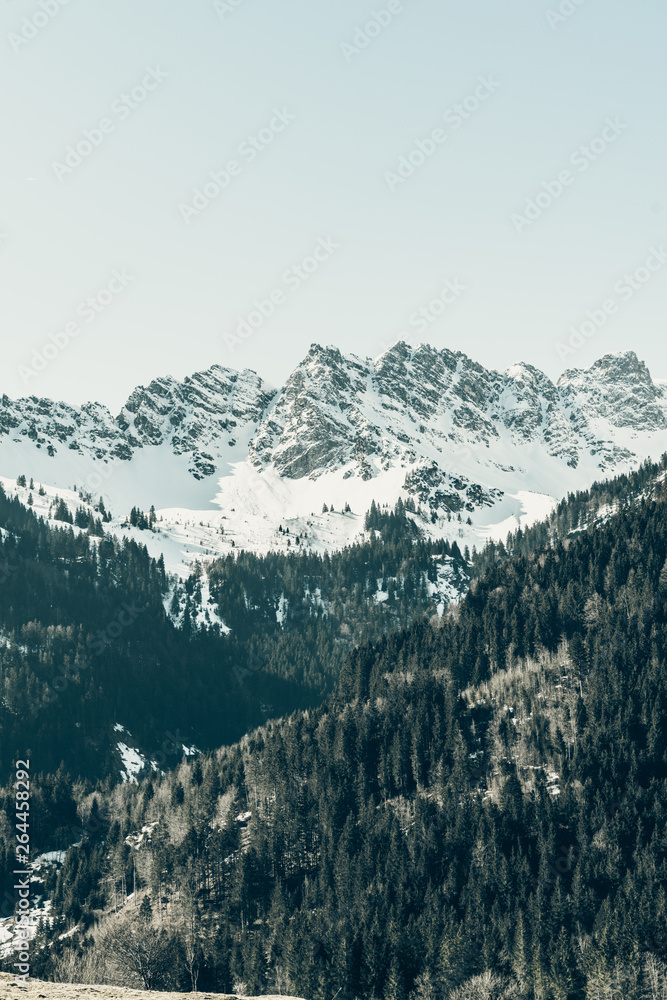 Mountain landscape in the Bavarian Alps