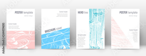 Cover page design template. Geometric brochure lay