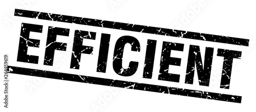 square grunge black efficient stamp