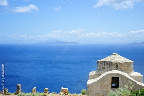 Marettimo, Trapani, Sicily, Italy - In the beautiful island of Marettimo you can admire the characteristic Byzantine Church, located in the Case Romane locality.