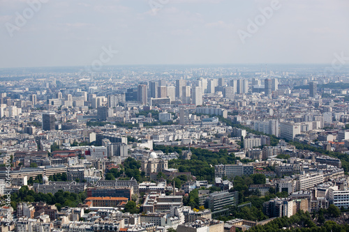 Panorama of Paris from Montparnase Tower  France.