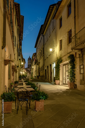 San Quirico dOrcia nightscape. Siena Province, Tuscany, Italy. © FJ
