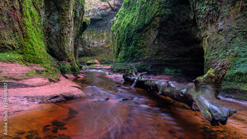 Glen Finnich, Devil's Pulpit. Famous gorge near Glasgow