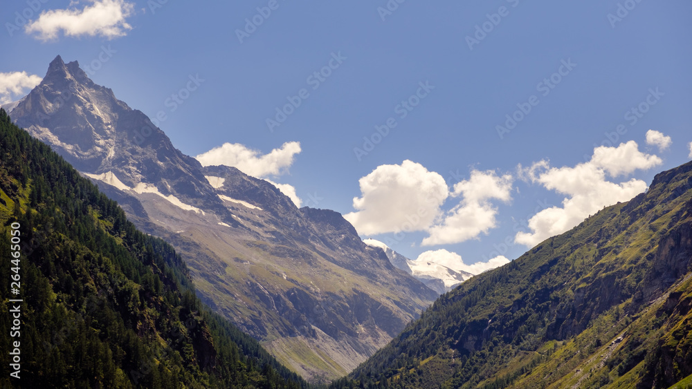 Mountain Besso in Val d'Anniviers, Switzerland