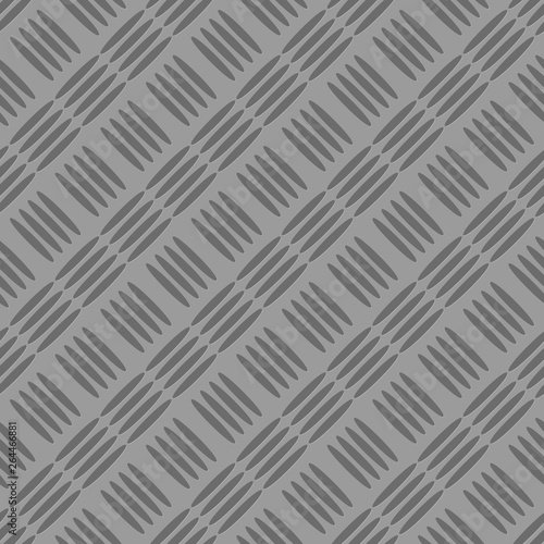 Metal sheet with corrugation. Seamless vector texture. Diagonal strokes. Regular pattern.