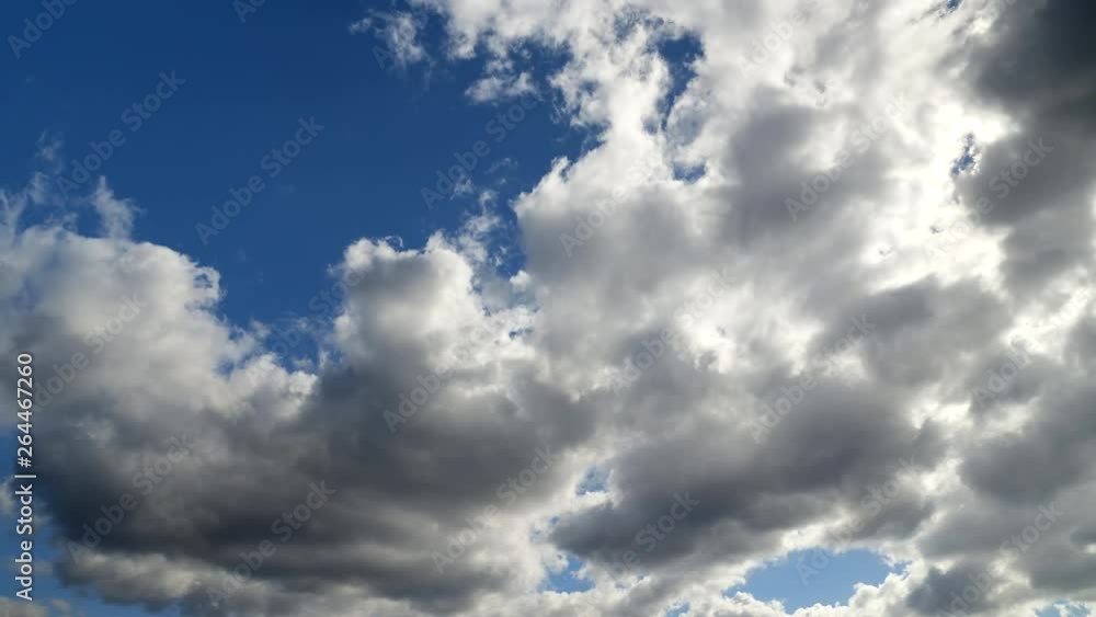 Clouds on a blue spring sky Clouds on a blue spring sky