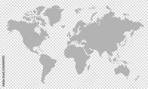 world map on transparent background #264469431