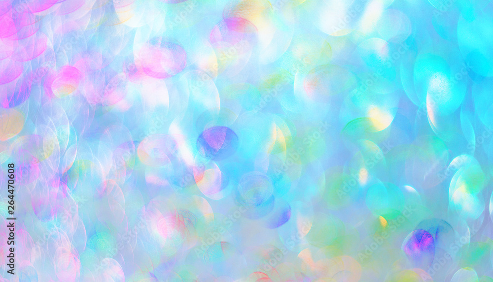 Abstract blue background with bokeh