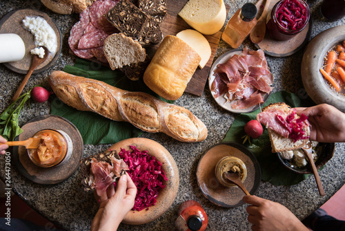 bread and veggies photo