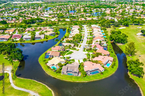 Obraz na płótnie Boca Raton Florida, gated community