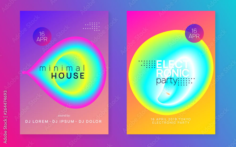 Fototapeta premium Fest poster and flyer for summer music.