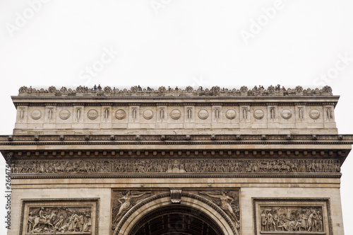 Parte superior de un arco en París