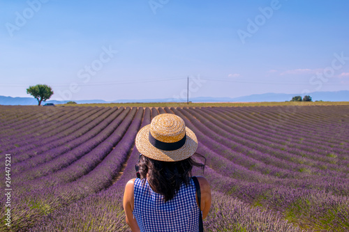 straw hat and gingham top photo