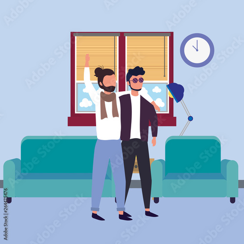 causal people cartoon