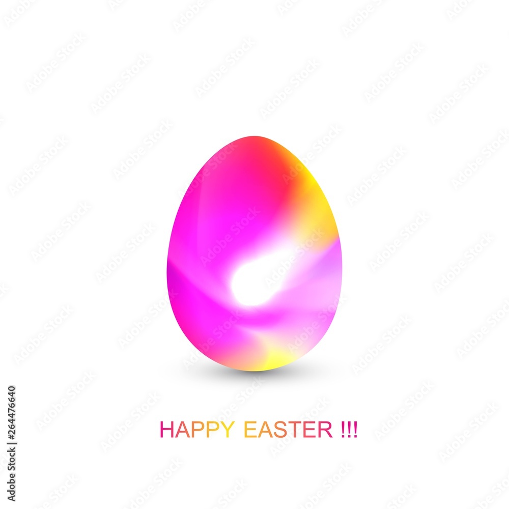 Easter egg in geometric style with abstract fluid gradient shapes vector trendy liquid color background Easter egg in geometric style with abstract fluid gradient shapes vector trendy liquid color background