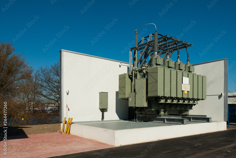 a transformer station supplies an urban district with electricity a transformer station supplies an urban district with electricity