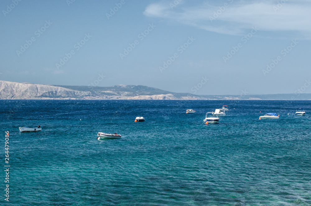 Boats on the Adriatic sea