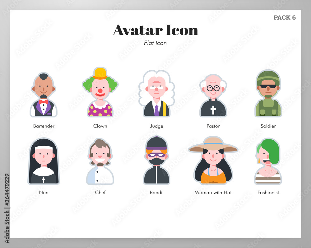 Avatar icon flat pack
