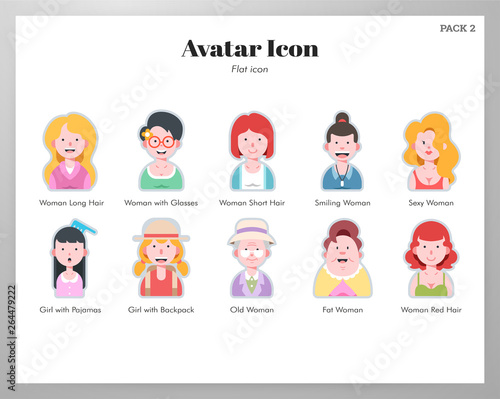 Avatar icon flat pack