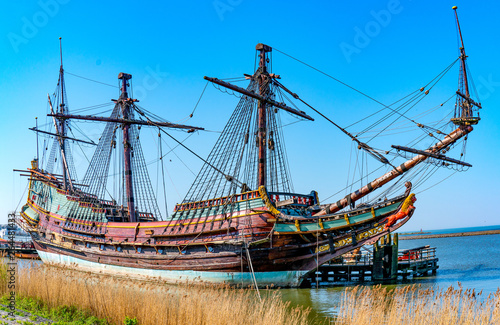 Segelschiff Batavia im Hafen Lelystad photo